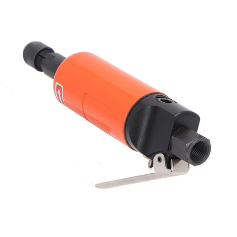 Lightweight Pneumatic Straight Die Grinder Compact Air Powered Tool with rugged steel housing for metalworking tasks.