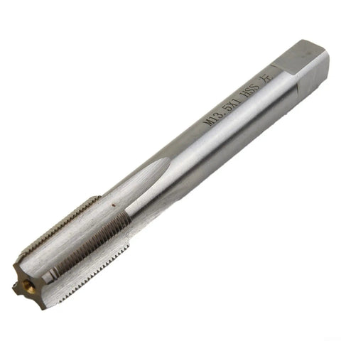 Left Hand Thread Tap Pro Grade M13.5 X 1.0mm HSS for cutting internal threads, metalworking tool, silver finish, industrial quality single pack