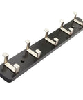 Slick Modern Wall Mounted Coat Rack In Brushed Brass With Heavy Duty Hooks For Entryway Living Room Or Kitchen To Hold Jackets Bags Hats And Umbrellas No Fuss Ever Durable Finish Looks Sharp While Sorting Daily Items Straight Up.