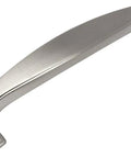 10 Pack Satin Nickel Modern Cabinet Hardware Handle Pulls, 4 Inch Overall Length, 1/2 Inch Width, Side View