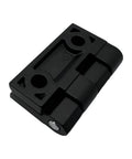 Black Zinc Alloy Cabinet Hinges 1.6 Inch Surface Mount 2 Pack Heavy Duty Hardware For Kitchen And Furniture Doors Durable Matte Finish Easy Install