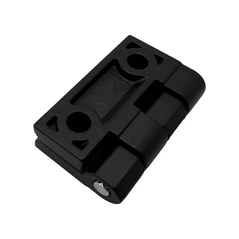 Black Zinc Alloy Cabinet Hinges 1.6 Inch Surface Mount 2 Pack Heavy Duty Hardware For Kitchen And Furniture Doors Durable Matte Finish Easy Install