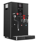 Heavy Duty Commercial Milk Frother Steam Boiler Generator With 3000 Watt Kickin Heating Speed And 50 Liter Per Hour Capacity For Cafes featuring black dual tap design and sleek LED panel.