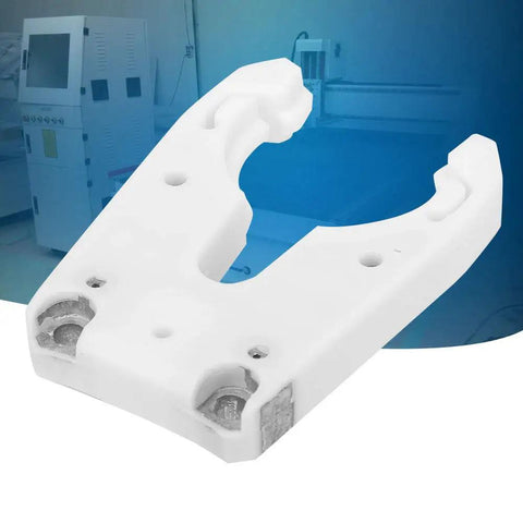 Fork Shaped Clamping Fixture For CNC Machining Centers And Engraving Machines shown in white material