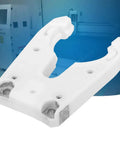 Heavy Duty ISO30 Woodworking Tool Holder Clamp Fork Cradle Fits CNC Machining Center durable white cradle for secure tool holding.