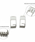 Downlight Spring Clip, Silver PP Plastic Retention Clip for Recessed Lighting Ceiling Fixtures (1 PC) showing durable spring mechanism.