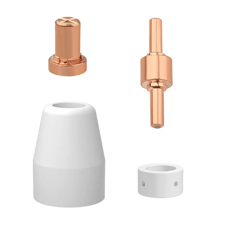 Extended Tip Plasma Cutter Consumables Kit For PT31 JG-40 LG40 Torch Fits RBC 4000 4500 5000D Includes Nozzle Electrodes Shield Cups