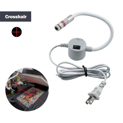 3 In 1 Precise Positioning Heat Transfer Guide Kit With Cross Positioning Light for shirt printing alignment showing laser crosshair.