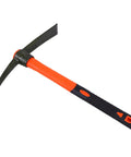 Compact Ergonomic Miniature Mattock with fiberglass core and heat-treated steel head for gardening and outdoor projects
