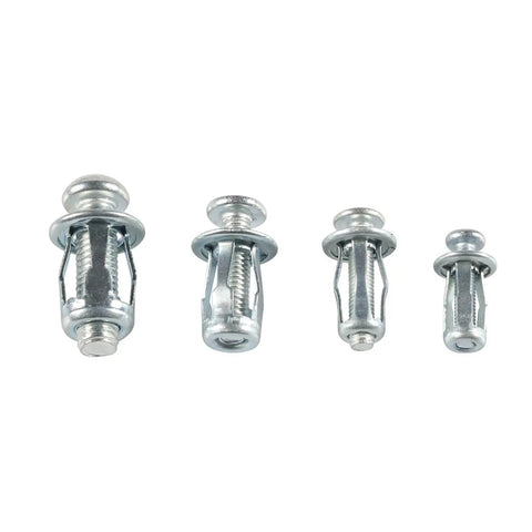 Rivet Nut Kit M4 M5 M6 Zinc Plated Carbon Steel Expansion Nuts For Hollow Walls, License Plates, And Furniture Mounts, DIY Friendly Heavy Duty Fastening Kit For Pro Grade And Home Projects, four rivet nuts