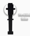 Top Shelf Free Standing EV Charger Cable Holder And Waterproof Station Box heavy duty galvanized steel bracket with pre-drilled holes.