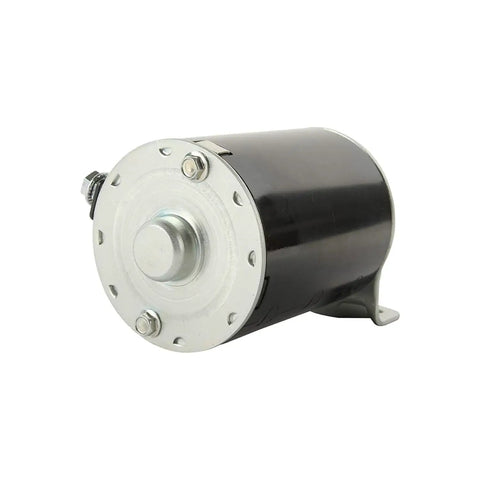 Front view of Starter And Alternator 5777N Replacement For 12V PMDD CCW Rotation 14 Teeth 1.598 Inch Gear OD Mounting Ear Holes 8Mm