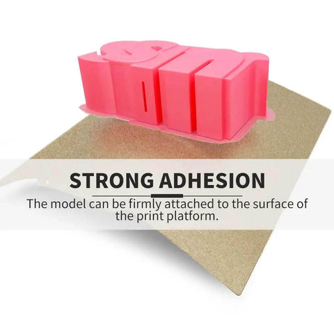 120X120Mm Flexible Double Sided PEI Build Plate With Magnetic Sticker For 0 V0 3D Printer demonstrating strong adhesion with model