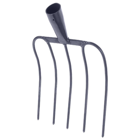 Multi Functional Handheld Manure Fork For Quick Farmyard Cleanup And Lawn Maintenance With Sturdy Iron Construction