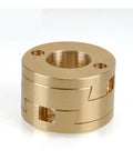 Upgrade Your 3D Prints With This Super Smooth 16mm Oldham Coupling T8 Z-Axis Screw Hot Bed Reducer To Stop Printing Swing And Ensure Crazy Good Accuracy Plus Easy Install For Any CNC Printer Setup, brass
