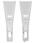 Super Tough Petg Drawer Guide Mounting Brackets For Kitchen Cabinets And Vanities Quick Slide Suspension Hardware two piece set, white left and right brackets.