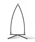 Boho Breeze C Style Hammock Chair Stand for Patio or Porch, Beefy Steel Frame, Powder Coated Black, 450 Lb Capacity, Frame Only