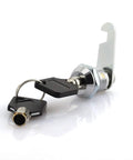 Hefty 20mm Thread Tubular Cam Lock Keyed Alike With Two Quincunx Keys Slick Zinc Alloy Hardware For Drawers Cabinets And Desk Tight Fit Silver Tone Finish