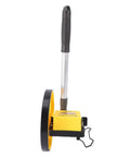 Baxnore 8 Inch Measuring Wheel with 0 9999.9 Meter Telescopic Pole, featuring a yellow measuring wheel and adjustable handle.