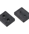 10 Pack Rubber Shock Absorbing Pads For Fitness Equipment Anti Slip Feet Bumpers With Holes For Gym Weight Stacks And Furniture Black 44 X 35 X 9.5 Mm
