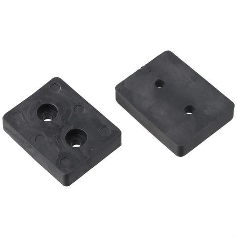 10 Pack Rubber Shock Absorbing Pads For Fitness Equipment Anti Slip Feet Bumpers With Holes For Gym Weight Stacks And Furniture Black 44 X 35 X 9.5 Mm