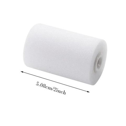 Heavy Duty Paint Roller Kit With Precision Trim Brush For Tough Corners And Crisp Lines Quick Roll Setup 2-inch foam roller for smooth application.