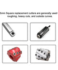 Beefy 15mm Square Straight Carbide Inserts For Planer And Lathe Woodturning Jobs With Four Razor Sharp Edges Heavy Duty Tungsten Bits 15x15x2.5mm Size Screw Package Included Bad Ass Milling Results Guaranteed, square replacement cutters for woodworking.