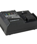 2-Pack 18V 3.0Ah Lithium Ion Battery Set With Rapid Charger And USB Port shown from side angle for cordless power tools