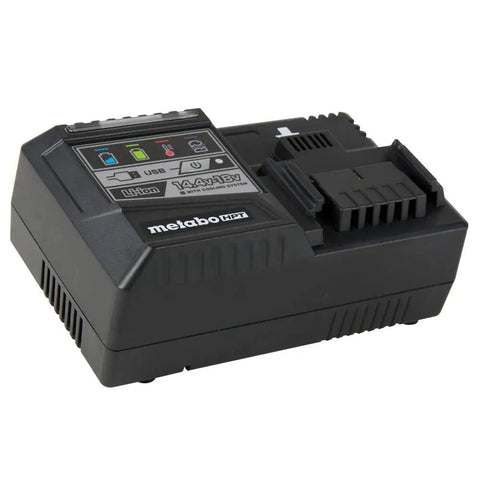 2-Pack 18V 3.0Ah Lithium Ion Battery Set With Rapid Charger And USB Port shown from side angle for cordless power tools