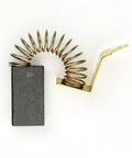 Premium R06 Carbon Brush Replacement Kit For Porter Cable 879553 Delta Saws Two Piece Set showing graphite bar and spring contacts.