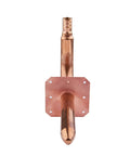 Pack Of Ten Pex Copper Stub Out Elbows With Wall Flange Half Inch To Six Inch Crimp Fittings Compliant With F1807 F877 Lead Free