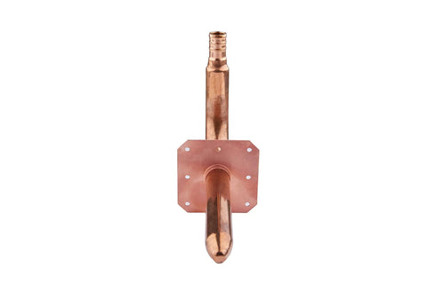 Pack Of Ten Pex Copper Stub Out Elbows With Wall Flange Half Inch To Six Inch Crimp Fittings Compliant With F1807 F877 Lead Free