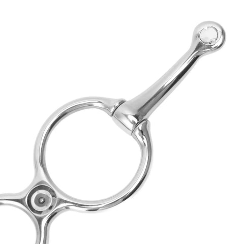 Stainless Steel Horse Tie Ring With Safety Release Mechanism For Training Half Round Ring With Eye Bolts For Pulling Back