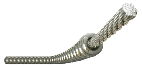 Gutsy Plug Pulling Hand Held Plumber Snake Rig Featuring Two Heavy Duty Flex Core Cables for clearing blockages.