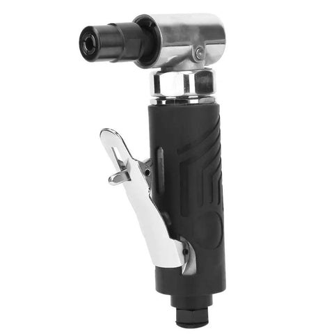 Badass 90 Degree Pneumatic Angle Grinder With Slick Ergonomic Comfort Grip And Tight 20000 RPM Air Die Tool for precise metal and stone work.