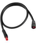 Heavy Duty 2 Pin E Bike Extension Cable That Is Totally Waterproof With IP65 Rating To Handle Rain Storms Plus Flexible ABS Build For Super Easy Install And Smooth Signal Power Transmission On Your Ride, 660mm black cable