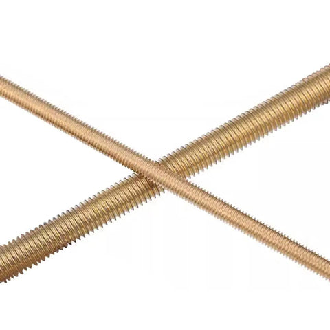 Brass M5x50mm Stud Bolt Kit Full Threaded Rods With 5 Studs 10 Hex Nuts 10 Washers DIY Ready Hardware C38000 CuZn40Pb2 CW617N