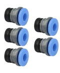 Bowde ECAS04 3D Printer Pneumatic Fitting Straight Quick Connect for PTFE Tubing, 5 pieces, embedded collet clips