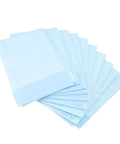 Extra Thick Multi Layer No Sweat Adult Bed Pads For Incontinence Leak Proof Underpads Premium Heavy Duty soft liners stacked in a pack.