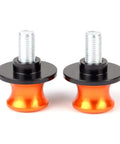 Two Pack 10mm M10x1.25 Motorcycle Swing Arm Sliders Spools CNC Swing Arm Stand Screw For FZR1000 FZR600 FZR400 Kawasaki Z750