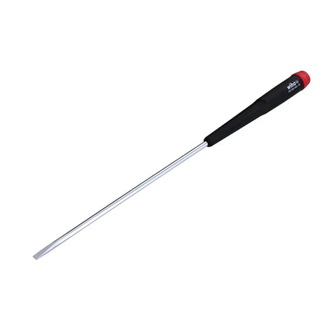 Slotted And Phillips Screwdriver Set 5 Piece With Tapered Extra Long Handles For Quick Turns And Comfortable Grips, Easy ID On Handle, Includes Slotted 2.5mm 3mm 4mm And Phillips Zero One For Home, Shop, And DIY Projects - single slotted screwdriver