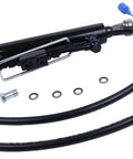 Heavy Duty Hydraulic Top Link Cat 1-1 With Locking Block For Tractors And Excavators Fits Class I And II Equipment Smooth Pin Connection Easy Install showing hydraulic cylinder and hoses.