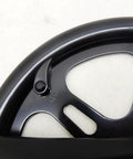 Hearty Heavy Duty 48T 165mm Alloy Bike Crankset For Single Speed And Fixed Gear Builds With Smooth Power Transfer And Durable Lightweight Construction That Really Sells The Ride Experience. 48T black alloy chainring close-up