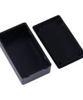 Kick Ass Heavy Duty Abs Plastic Project Enclosures Small Electrical Junction Cases With Opening Tool Moisture Proof Diy Electronics Power Housing Box set showing open black ABS case.