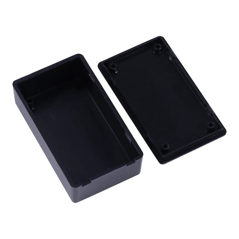 Kick Ass Heavy Duty Abs Plastic Project Enclosures Small Electrical Junction Cases With Opening Tool Moisture Proof Diy Electronics Power Housing Box set showing open black ABS case.