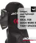 Side view of Rebel Welding Mask With Digital Auto Darkening ADF Shield Hood Lightweight Flame Resistant Gear For Sparks UV IR Protection