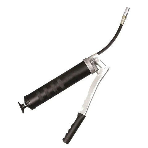 Manual Grease Gun With Lever Action Built Tough For Industrial Use 10000 PSI Working Pressure And 14 Ounce Capacity Featuring Variable Stroke