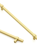 10 Pack 10 Inch Brushed Gold Cabinet Pulls For Kitchen Cabinets And Cupboards, Gold Cabinet Handles, Heavy Duty Solid Metal