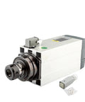 Heavy Duty 6KW Air Cooled Spindle Motor Er32 18000Rpm Top Speed Cnc Router with vfd inverter connection