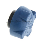 Porsche Radiator Cap OEM Replacement With Mesh Screen 996 106 447 04 side view showcasing durable material and design.